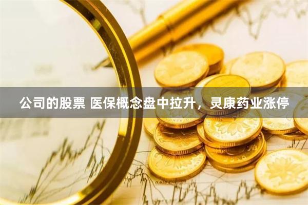 公司的股票 医保概念盘中拉升，灵康药业涨停