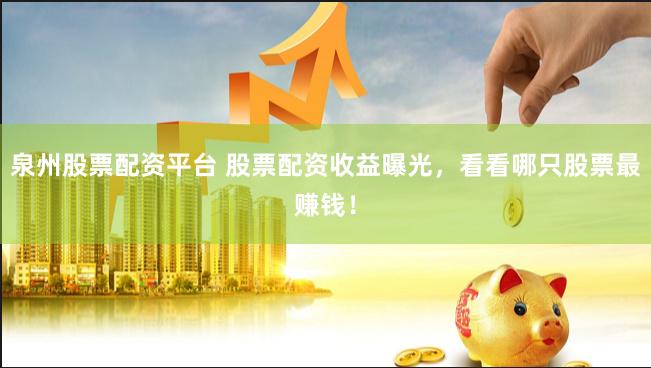泉州股票配资平台 股票配资收益曝光，看看哪只股票最赚钱！